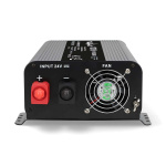 Nedis Omvormer Pure Sinusgolf | Ingangsvoltage: 24 V DC | Apparaat stroomoutput: Type F (CEE 7/3) / USB-A / 1x USB-C™ | 230 V AC 50 Hz | 1000 W | Piekvermogen: 2000 W | Screw Terminal | Zuivere Sinusgolf | Zekering | Zwart