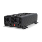 Nedis Omvormer Pure Sinusgolf | Ingangsvoltage: 24 V DC | Apparaat stroomoutput: Type F (CEE 7/3) / USB-A / 1x USB-C™ | 230 V AC 50 Hz | 1000 W | Piekvermogen: 2000 W | Screw Terminal | Zuivere Sinusgolf | Zekering | Zwart
