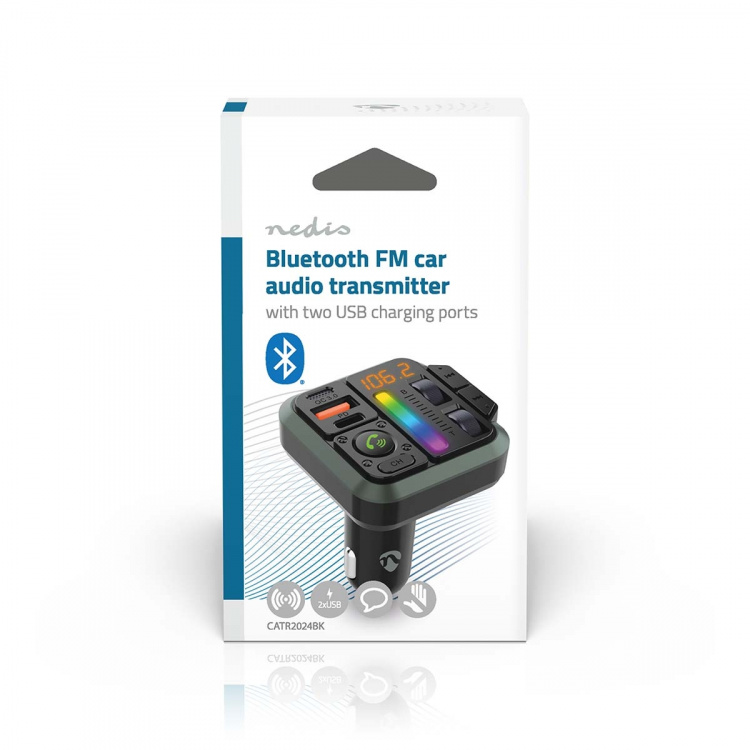 Nedis FM-Audiotransmitter voor Auto | Gefixeerd | Handenvrij bellen / Luidsprekerfunctie | 1  Nedis FM-Audiotransmitter voor Auto | Gefixeerd | Handenvrij bellen / Luidsprekerfunctie | 1