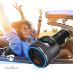 Nedis FM-Audiotransmitter voor Auto | Gefixeerd | Handenvrij bellen / Luidsprekerfunctie | 1 