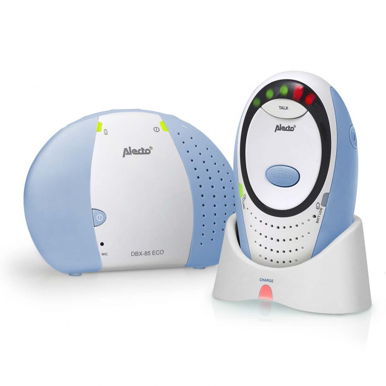 Alecto DBX-85 ECO Full Eco DECT babyfoon wit/blauw Alecto DBX-85 ECO Full Eco DECT babyfoon wit/blauw
