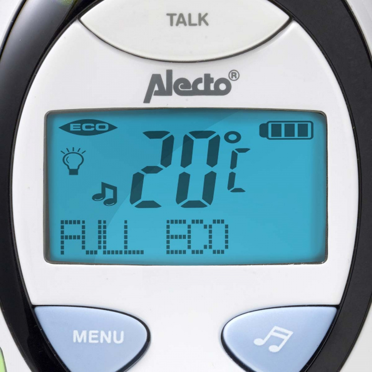 Alecto DBX-88 ECO Full Eco DECT babyfoon met display wit/blauw