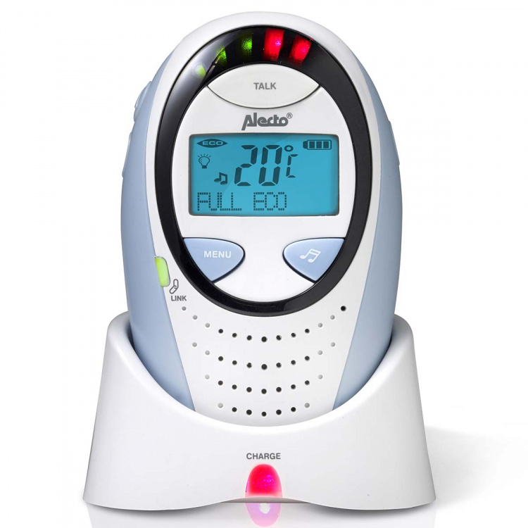 Alecto DBX-88 ECO Full Eco DECT babyfoon met display wit/blauw
