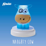 Alecto NAUGHTY COW LED nachtlampje koe blauw