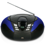 Lenco Draagbare FM-radio CD- en USB-speler Blauw