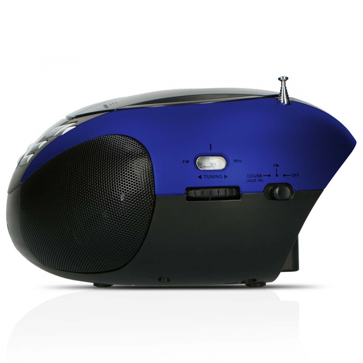 Lenco Draagbare FM-radio CD- en USB-speler Blauw