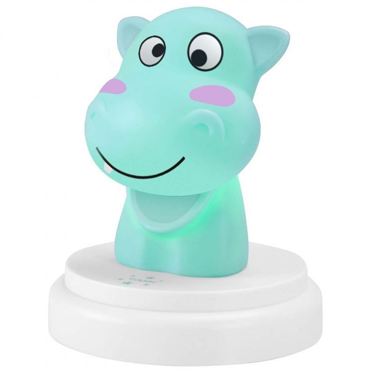 Alecto SILLY HIPPO LED nachtlampje nijlpaard blauw