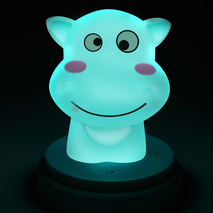 Alecto SILLY HIPPO LED nachtlampje nijlpaard blauw