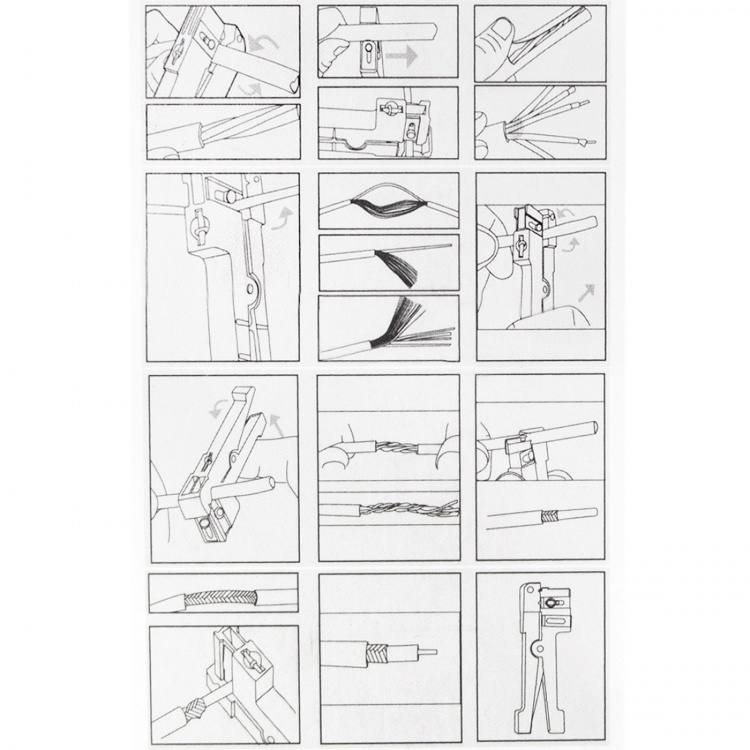 LogiLink Kabelskalare för fiber-, coax- och kopparkabel max Ø 3,2 mm LogiLink Kabelskalare för fiber-, coax- och kopparkabel max Ø 3,2 mm