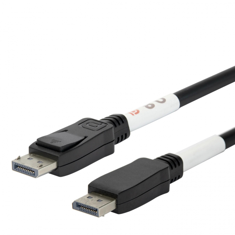 DELTACO DisplayPort cable, DP 2.1, DP80, 1m