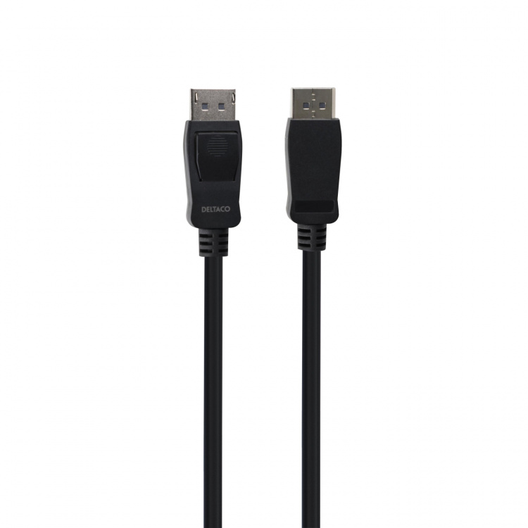 DELTACO DisplayPort cable, DP 1.4, 8K@30Hz, 5m, black