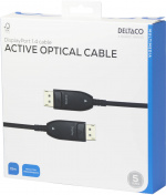 DELTACO Displayport 1.4 cable, AOC, 8K@30Hz, 15m, black