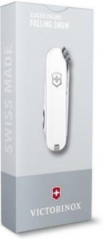 Victorinox Classic SD Falling Snow multitool, white