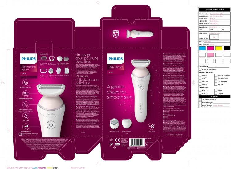 Philips SatinShave Prestige BRL176/00 shaver for women
