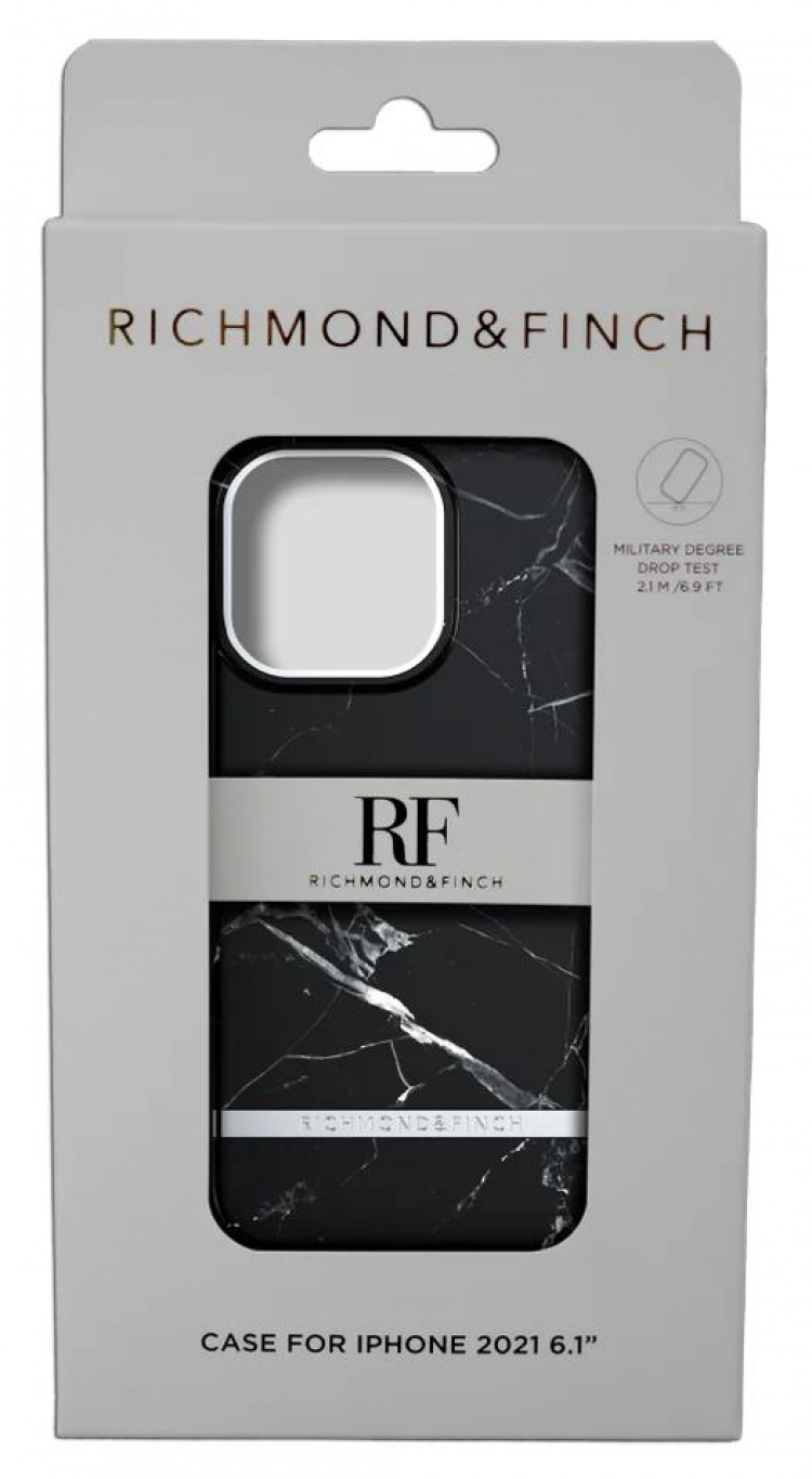 Richmond & Finch iPhone 13 Pro Freedom Case, zwart marmer Richmond & Finch iPhone 13 Pro Freedom Case, zwart marmer