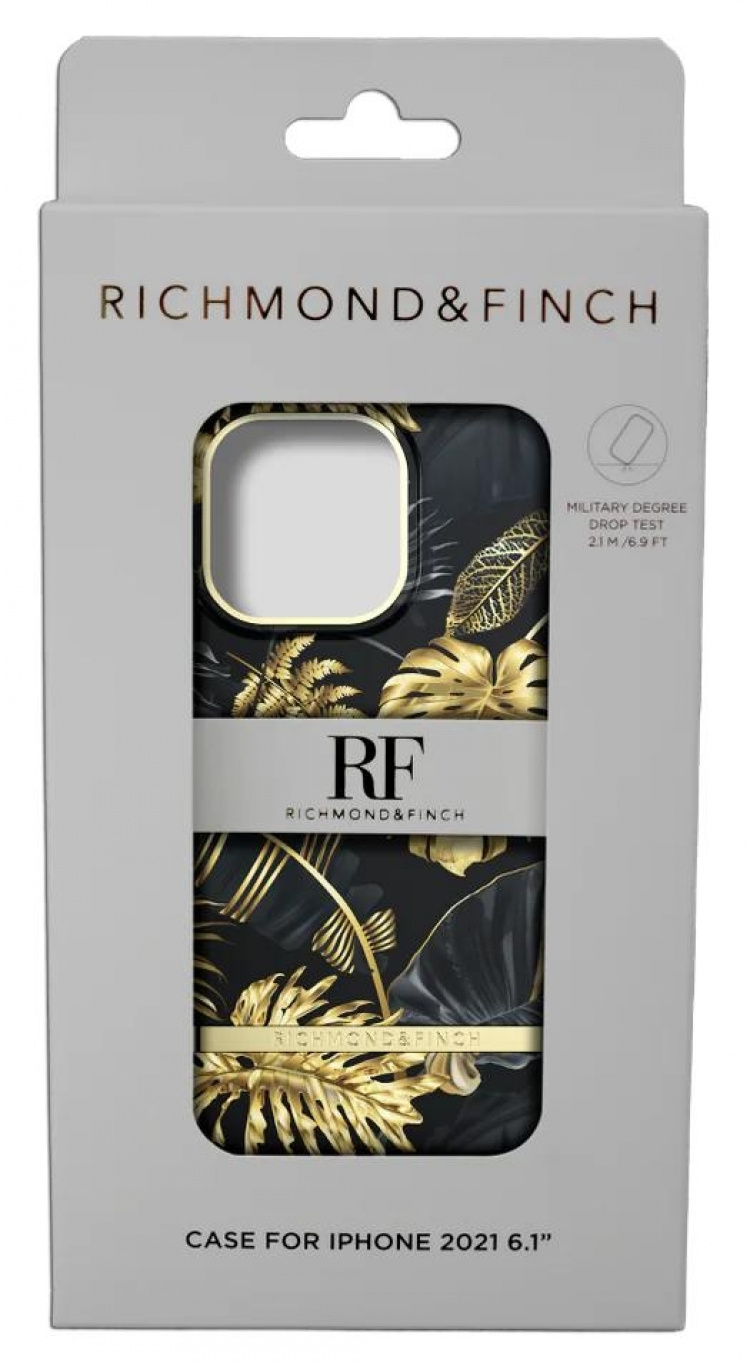 Richmond & Finch iPhone 13 Pro Vrijheid Hoesje Golden Jungle Richmond & Finch iPhone 13 Pro Vrijheid Hoesje Golden Jungle
