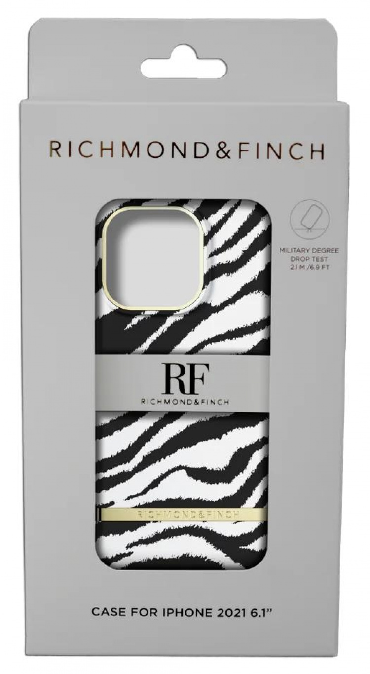 Richmond & Finch iPhone 13 Pro Vrijheid Hoesje Zebra Richmond & Finch iPhone 13 Pro Vrijheid Hoesje Zebra
