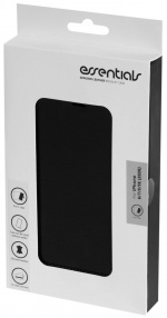 Essentials iPhone 6/7/8/SE (2020/2022) Leather wall,deta, Blk