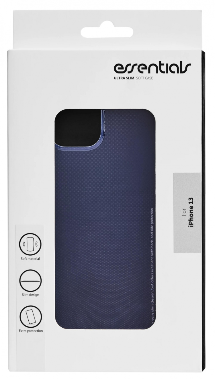 Essentials iPhone 13 TPU back cover, Transparent