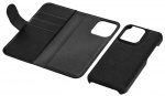 Essentials iPhone 13 Pro PU wallet, detachable, 3 card, Black