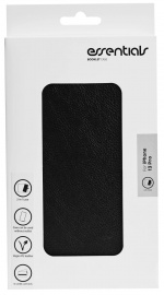 Essentials iPhone 13 Pro PU wallet, detachable, 3 card, Black