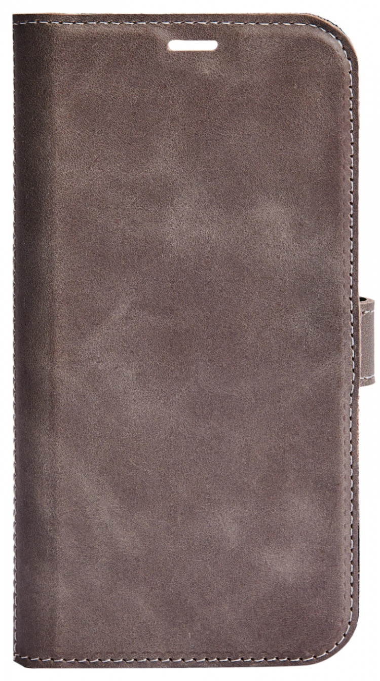 Essentials iPhone 13 Mini leather wallet, detachable, Grey
