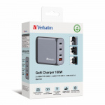 Verbatim GNC-100 GaN Charger 100W with 1 x USB-C® PD 100W Verbatim GNC-100 GaN Charger 100W with 1 x USB-C® PD 100W