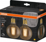 Osram 1906 LED globe95 fil gold 6,5W/824 (55W) E27 dim 2-pack