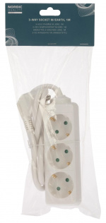 Nordic Quality 3-vägs kontakt jordad, 1m