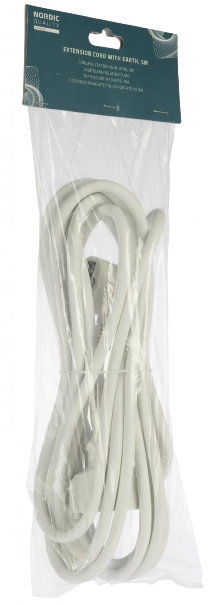Nordic Quality Grounded extension cord, 5m