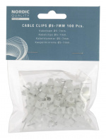 Nordic Quality Kabelklipps 5-7mm, Neutral, 100 st