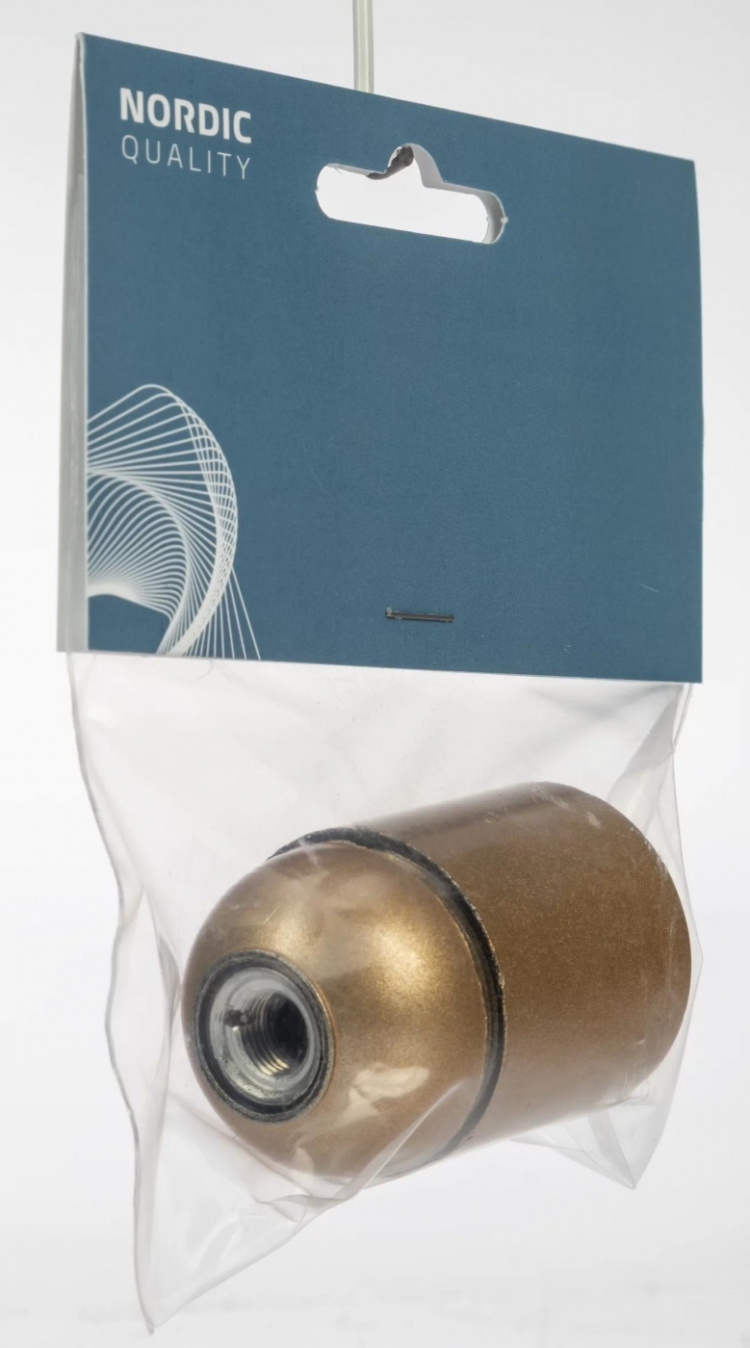 Nordic Quality Lampsockel E27, Brons