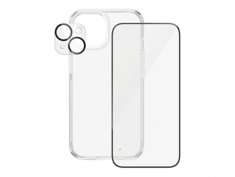 PanzerGlass Skærm/objektiv/rygbeskyttersæt Sort Transparent Apple iPhone 15 PanzerGlass Skærm/objektiv/rygbeskyttersæt Sort Transparent Apple iPhone 15