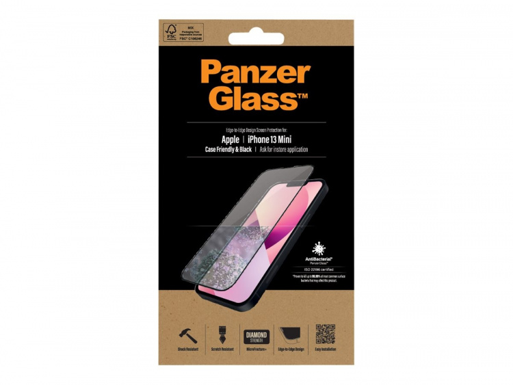 PanzerGlass Skærmbeskytter Sort Transparent Apple iPhone 13 mini