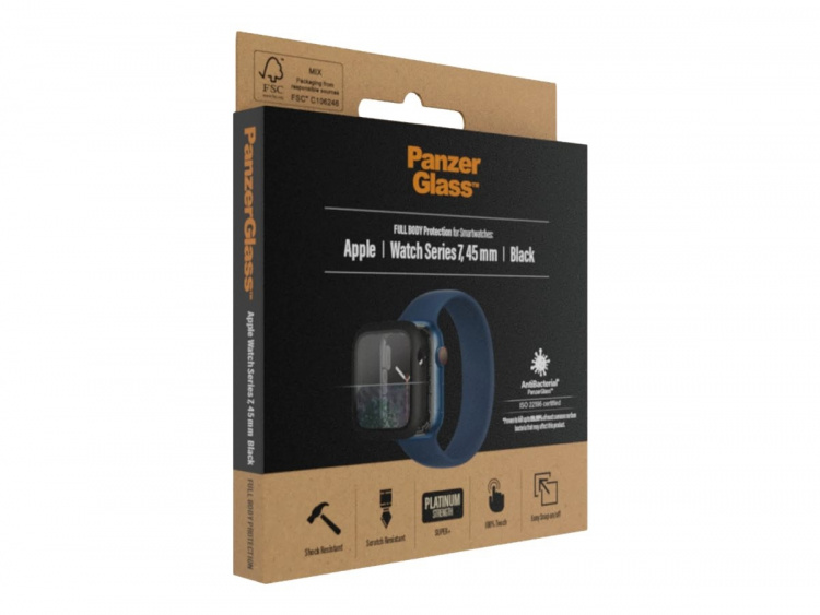 PanzerGlass Skærmbeskytter Smart watch Sort Transparent Hærdet glas