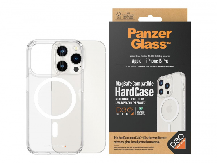 PanzerGlass HardCase Beskyttelsescover Klar Apple iPhone 15 Pro
