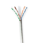 Nedis Netwerk Kabel Rol | CAT6 | Solid | U/UTP | CCA | 100.0 m | Binnenshuis | Rond | PVC | Grijs | Trekdoos Nedis Netwerk Kabel Rol | CAT6 | Solid | U/UTP | CCA | 100.0 m | Binnenshuis | Rond | PVC | Grijs | Trekdoos
