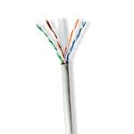 Nedis Netwerk Kabel Rol | CAT6 | Solid | U/UTP | CCA | 305.0 m | Binnenshuis | Rond | PVC | Grijs | Trekdoos Nedis Netwerk Kabel Rol | CAT6 | Solid | U/UTP | CCA | 305.0 m | Binnenshuis | Rond | PVC | Grijs | Trekdoos