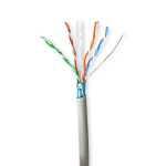 Nedis Netwerk Kabel Rol | CAT6 | Stranded | F/UTP | CCA | 100.0 m | Binnenshuis | Rond | PVC | Grijs | Trekdoos Nedis Netwerk Kabel Rol | CAT6 | Stranded | F/UTP | CCA | 100.0 m | Binnenshuis | Rond | PVC | Grijs | Trekdoos