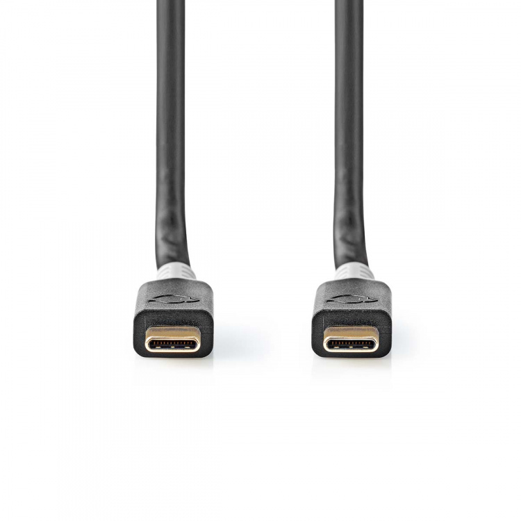 Nedis USB-Kabel | USB 3.2 Gen 2x2 | USB-C™ Male | USB-C™ Male | 100 W | 4K@60Hz | 20 Gbps | Verguld | 2.00 m | Rond | PVC | Zilver | Doos Nedis USB-Kabel | USB 3.2 Gen 2x2 | USB-C™ Male | USB-C™ Male | 100 W | 4K@60Hz | 20 Gbps | Verguld | 2.00 m | Rond | PVC | Zilver | Doos