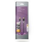 Nedis USB-Kabel | USB 3.2 Gen 1 | USB-C™ Male | USB-C™ Male | 60 W | 4K@60Hz | 5 Gbps | Verguld | 2.00 m | Rond | PVC | Zwart | Doos