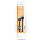 Nedis USB-Kabel | USB 2.0 | USB-A Male | USB-A Female | 480 Mbps | Vernikkeld | 1.00 m | Rond | PVC | Zwart | Doos