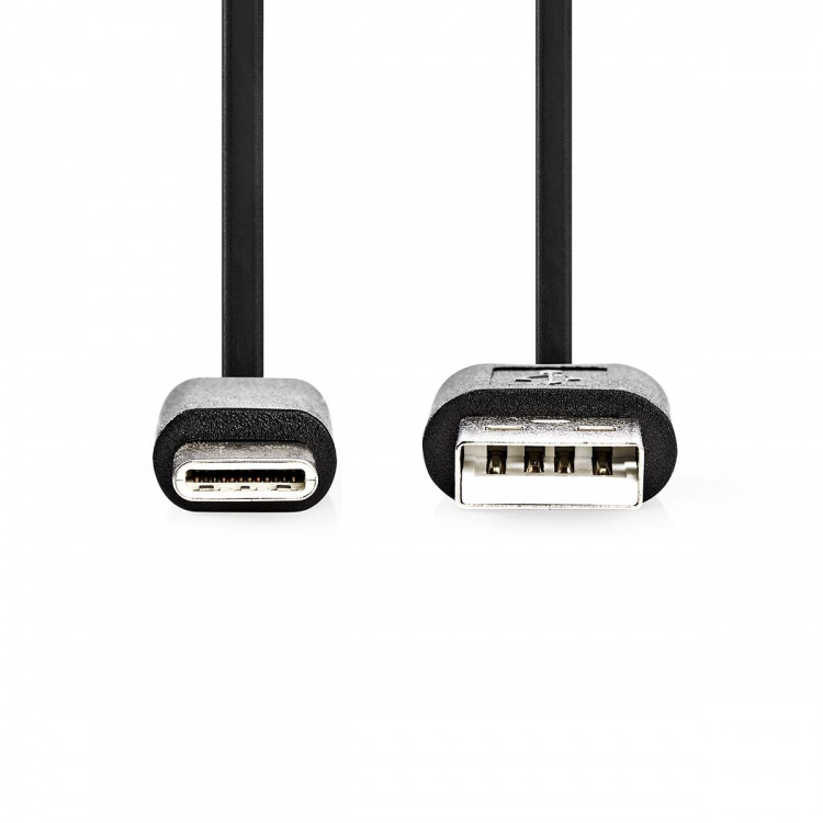 Nedis USB-Kabel | USB 2.0 | USB-A Male | USB-C™ Male | 60 W | 480 Mbps | Vernikkeld | 1.00 m | Rond | PVC | Zwart | Doos Nedis USB-Kabel | USB 2.0 | USB-A Male | USB-C™ Male | 60 W | 480 Mbps | Vernikkeld | 1.00 m | Rond | PVC | Zwart | Doos