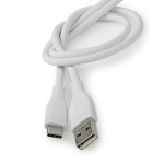 Nedis USB-Kabel | USB 2.0 | USB-A Male | USB-C™ Male | 15 W | 480 Mbps | Vernikkeld | 1.50 m | Rond | Silicone | Wit | Doos