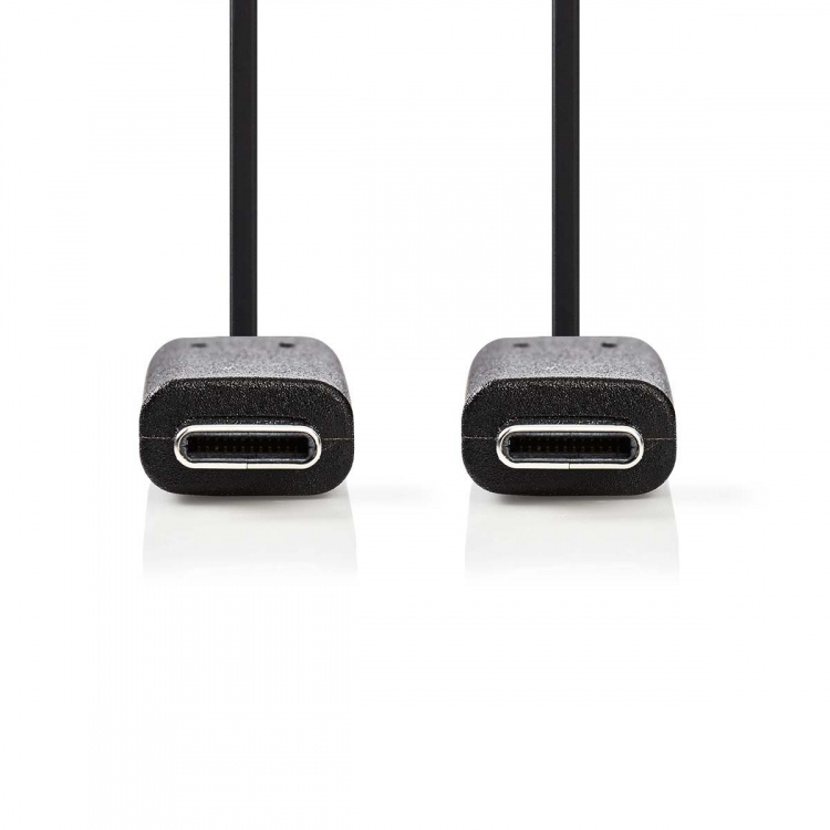 Nedis USB-Kabel | USB 3.2 Gen 1 | USB-C™ Male | USB-C™ Male | 60 W | 4K@60Hz | 5 Gbps | Vernikkeld | 3.00 m | Rond | PVC | Zwart | Doos Nedis USB-Kabel | USB 3.2 Gen 1 | USB-C™ Male | USB-C™ Male | 60 W | 4K@60Hz | 5 Gbps | Vernikkeld | 3.00 m | Rond | PVC | Zwart | Doos
