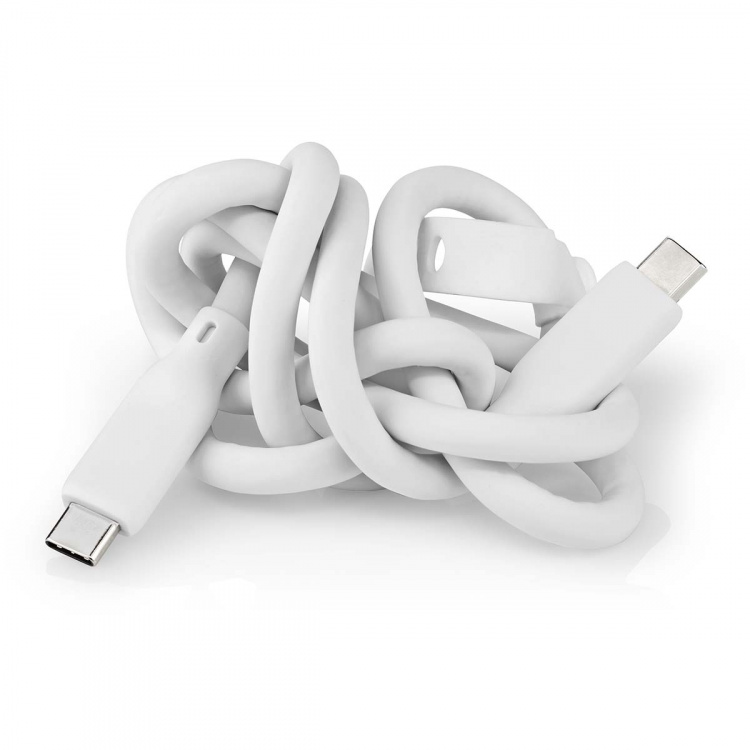 Nedis USB-Kabel | USB 3.2 Gen 1 | USB-C™ Male | USB-C™ Male | 60 W | 4K@60Hz | 5 Gbps | Vernikkeld | 1.50 m | Rond | Silicone | Wit | Doos Nedis USB-Kabel | USB 3.2 Gen 1 | USB-C™ Male | USB-C™ Male | 60 W | 4K@60Hz | 5 Gbps | Vernikkeld | 1.50 m | Rond | Silicone | Wit | Doos