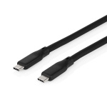 Nedis USB-Kabel | USB 3.2 Gen 2 | USB-C™ Male | USB-C™ Male | 240 W | 8K@30Hz | 20 Gbps | Vernikkeld | 1.00 m | Rond | Silicone | Zwart | Doos