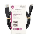 Nedis USB-Kabel | USB 3.2 Gen 1 | USB-A Male | USB Micro-B Male | 5 Gbps | Vernikkeld | 1.00 m | Rond | PVC | Zwart | Label Nedis USB-Kabel | USB 3.2 Gen 1 | USB-A Male | USB Micro-B Male | 5 Gbps | Vernikkeld | 1.00 m | Rond | PVC | Zwart | Label