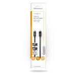 Nedis USB-Kabel | USB 4.0 Gen 2x2 | USB-C™ Male | USB-C™ Male | 240 W | 8K@60Hz | 20 Gbps | Vernikkeld | 2.00 m | Rond | PVC | Zwart | Envelop