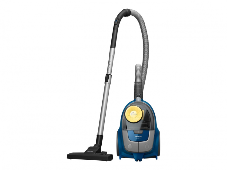 Philips 2000 Series XB2125 Vacuum Cleaner, 1.3-liter Container, Dark Blue/Yellow